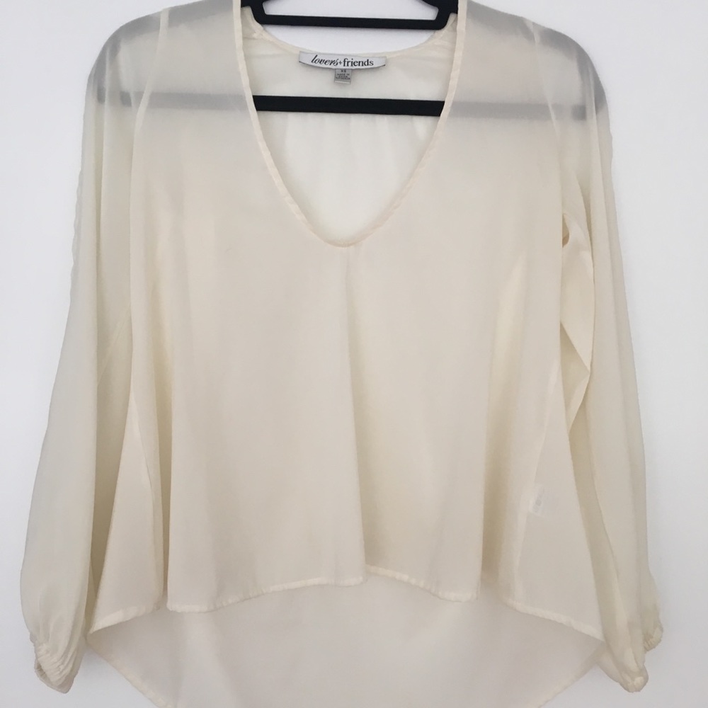 Gorgeous long sleeve "cold-shoulder" blouse